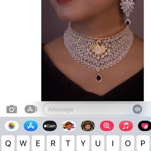 Real  Zircon Fashion jewelry!Electroplated with 24 carat Gold  Rich classy set.